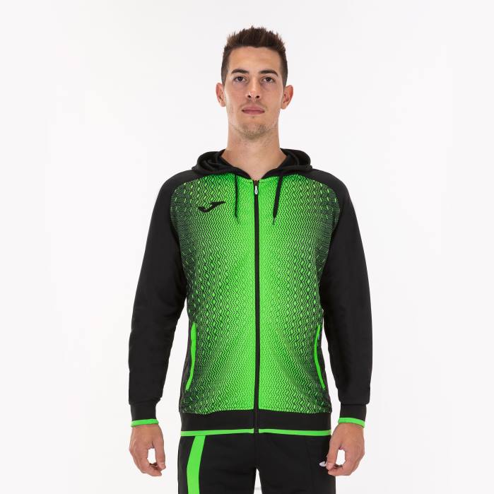 hr Joma jakna s kapuljačom supernova crna fluorescentno zelena 6FVN3392 muškarci