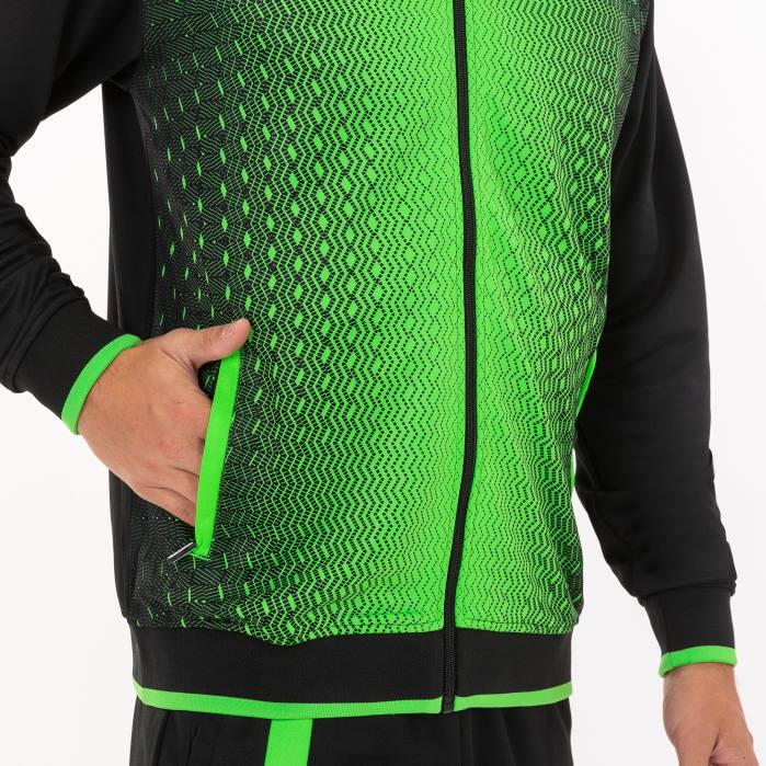 hr Joma jakna s kapuljačom supernova crna fluorescentno zelena 6FVN3392 muškarci