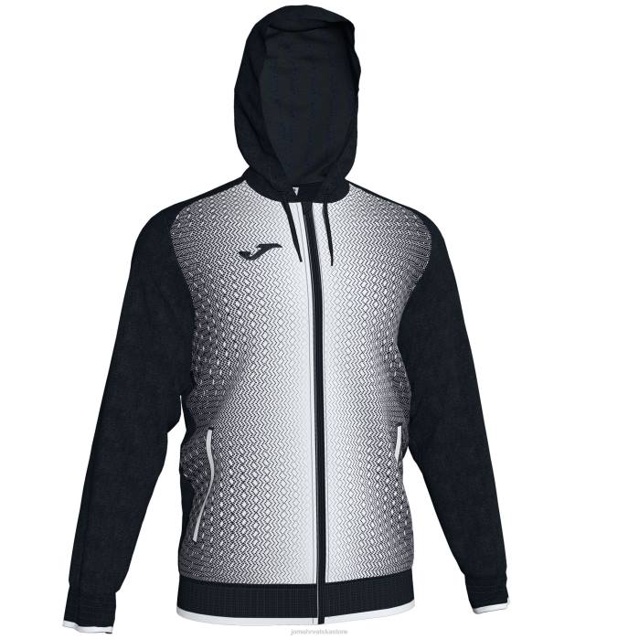 hr Joma jakna s kapuljačom supernova crno bijeli 6FVN1287 muškarci