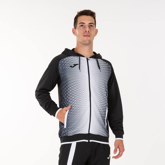 hr Joma jakna s kapuljačom supernova crno bijeli 6FVN1287 muškarci