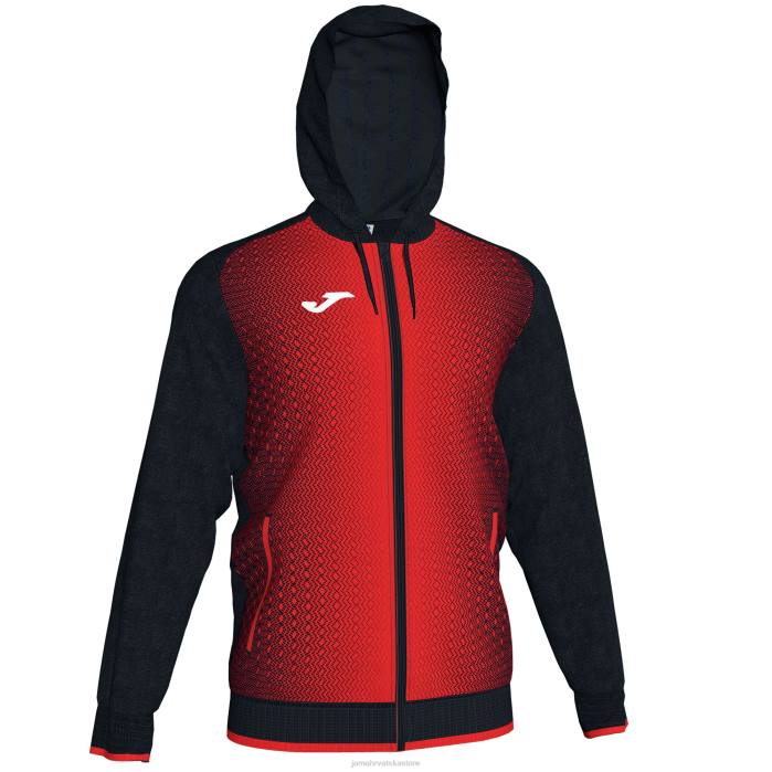 hr Joma jakna s kapuljačom supernova crno crvena 6FVN4620 muškarci