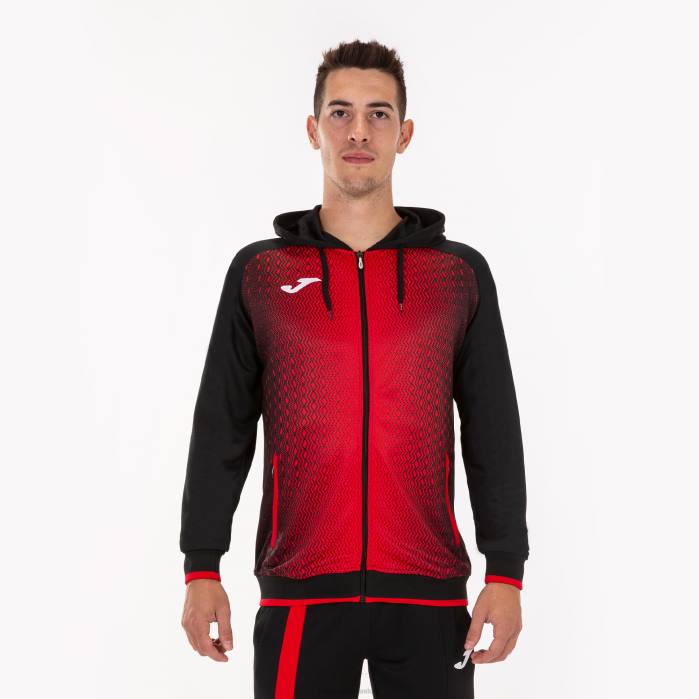 hr Joma jakna s kapuljačom supernova crno crvena 6FVN4620 muškarci