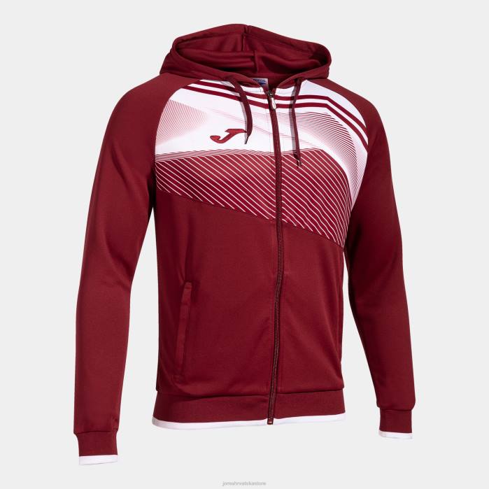 hr Joma jakna s kapuljačom supernova ii bordo bijela 6FVN2874 muškarci