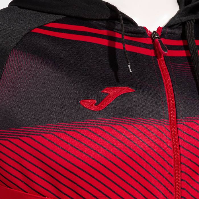 hr Joma jakna s kapuljačom supernova ii crveno-crno 6FVN3414 muškarci