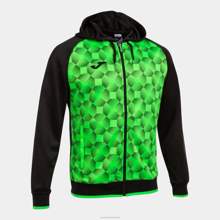 hr Joma jakna s kapuljačom supernova iii crna fluorescentno zelena 6FVN473 muškarci