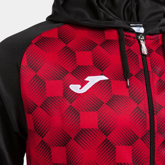 hr Joma jakna s kapuljačom supernova iii crno crvena 6FVN3567 muškarci
