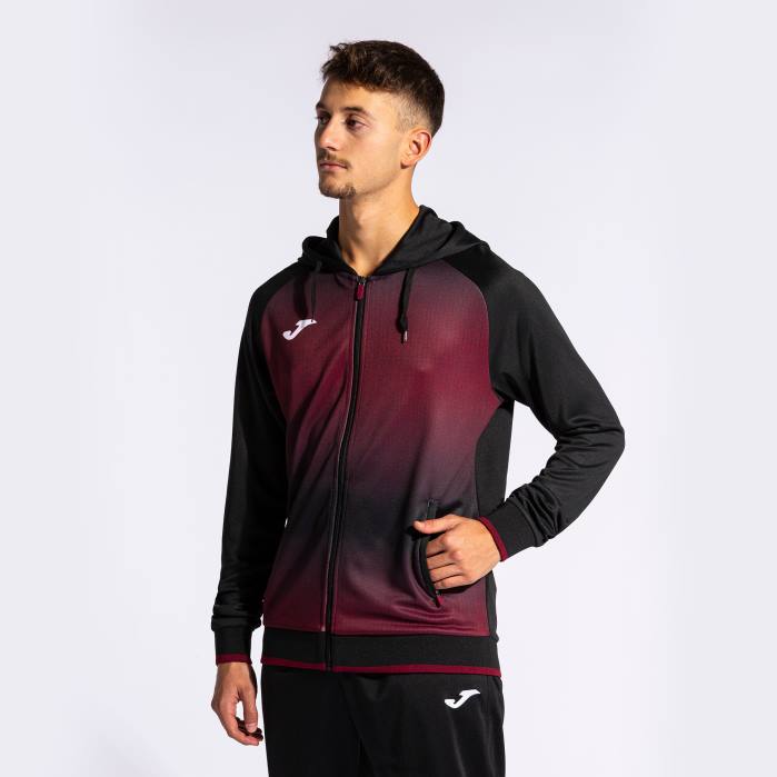 hr Joma jakna s kapuljačom tigar v crna bordo 6FVN217 muškarci