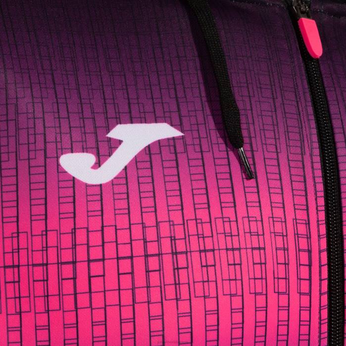 hr Joma jakna s kapuljačom tigar v crna fluorescentno roza 6FVN224 muškarci