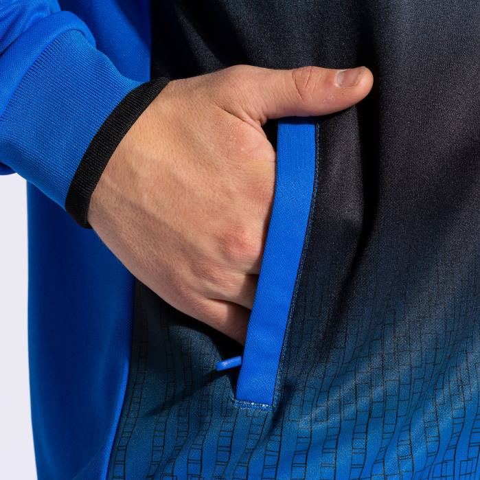hr Joma jakna s kapuljačom tigar v kraljevsko plava crna 6FVN1134 muškarci