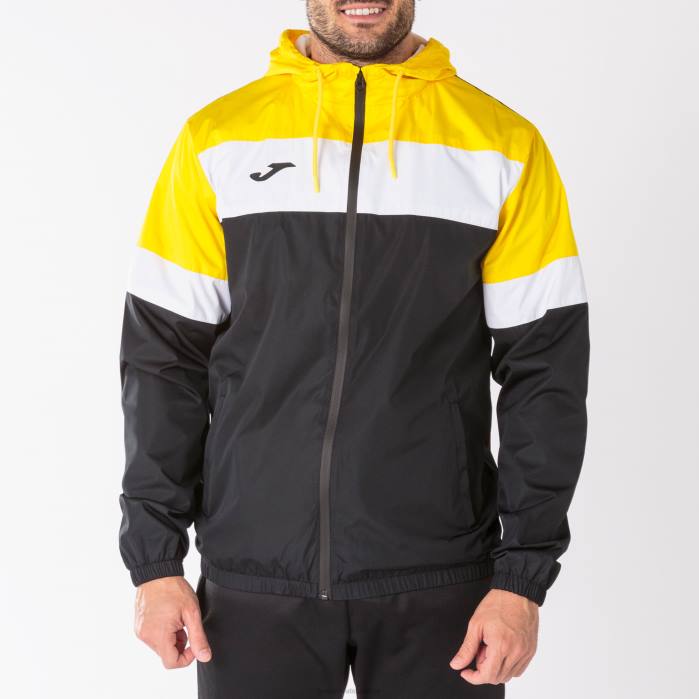 hr Joma kišna jakna posada iv crno žuta 6FVN280 muškarci