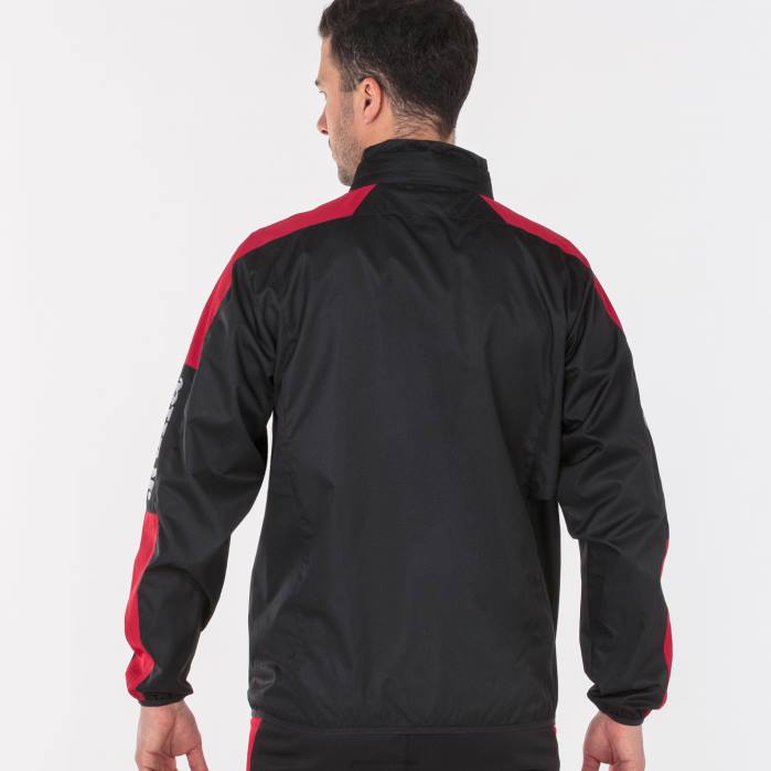 hr Joma prvenstvo u kišnim jaknama iv crno crvena 6FVN3282 muškarci