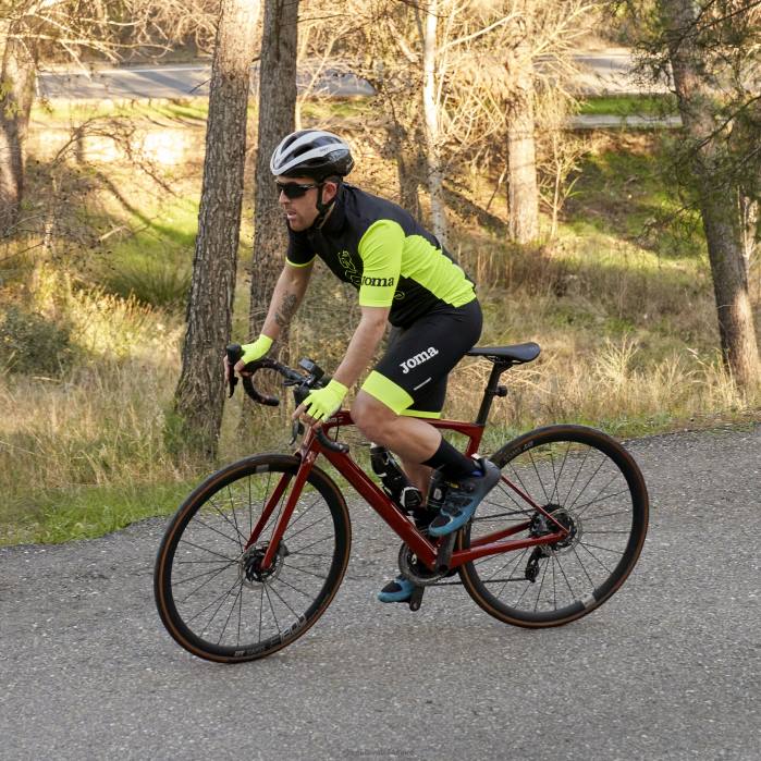 hr Joma biciklističke hlače crono crno fluorescentno žuto 6FVN790 muškarci