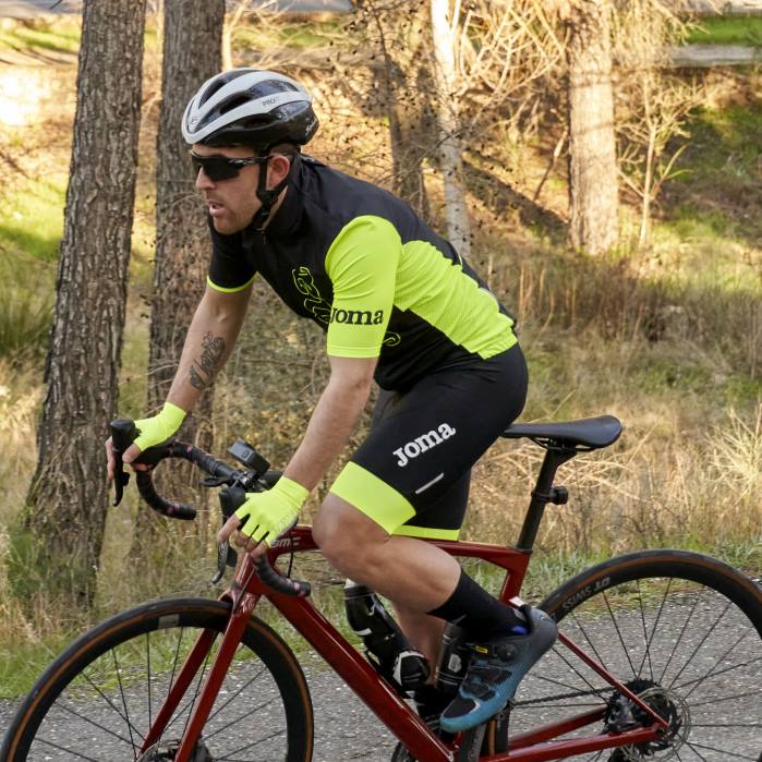 hr Joma biciklističke hlače crono crno fluorescentno žuto 6FVN790 muškarci
