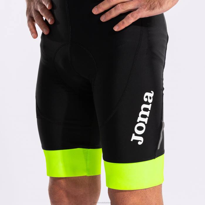 hr Joma biciklističke hlače crono crno fluorescentno žuto 6FVN790 muškarci