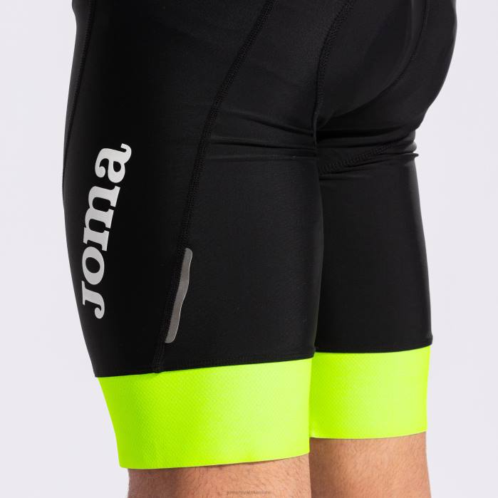hr Joma biciklističke hlače crono crno fluorescentno žuto 6FVN790 muškarci