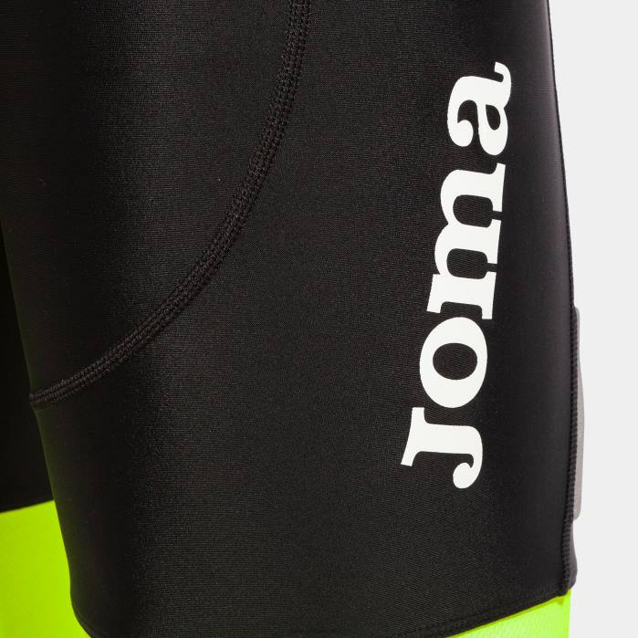 hr Joma biciklističke hlače crono crno fluorescentno žuto 6FVN790 muškarci