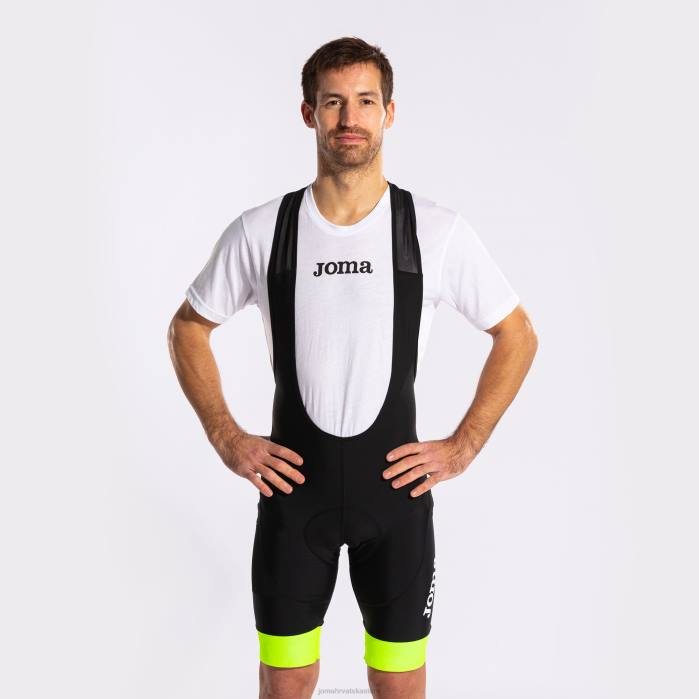 hr Joma biciklističke hlače crono crno fluorescentno žuto 6FVN790 muškarci