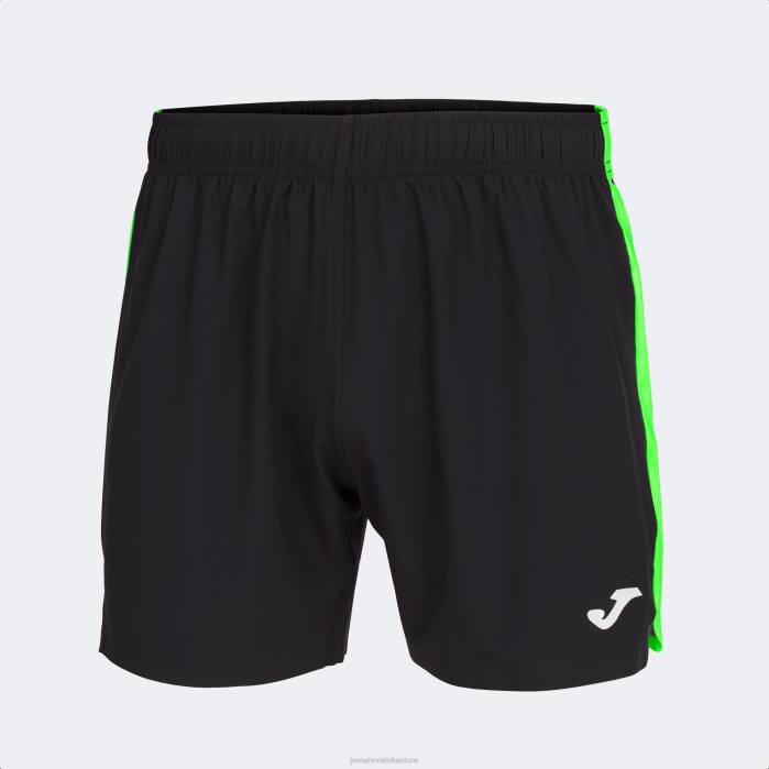 hr Joma kratke hlače elite vii crna fluorescentno zelena 6FVN4361 muškarci