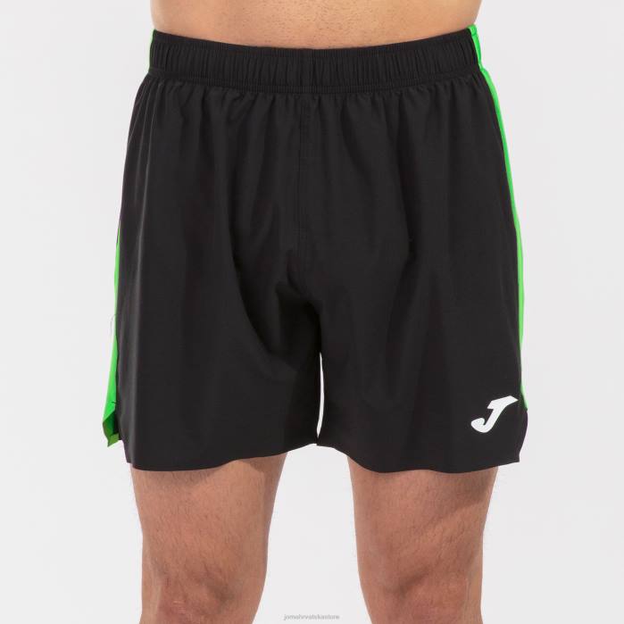 hr Joma kratke hlače elite vii crna fluorescentno zelena 6FVN4361 muškarci