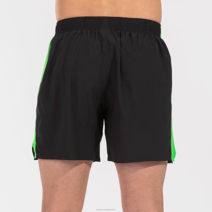 hr Joma kratke hlače elite vii crna fluorescentno zelena 6FVN4361 muškarci