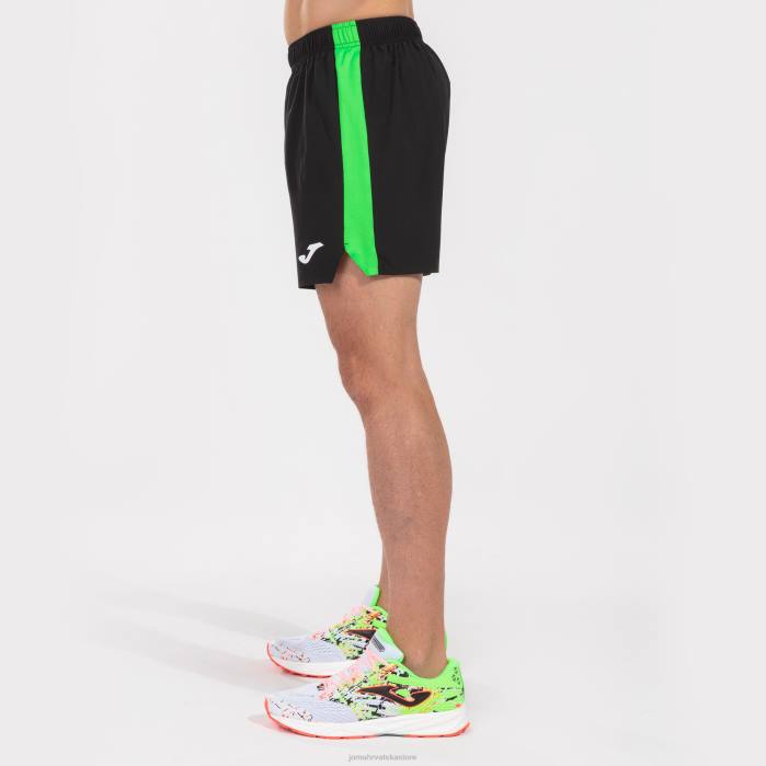hr Joma kratke hlače elite vii crna fluorescentno zelena 6FVN4361 muškarci