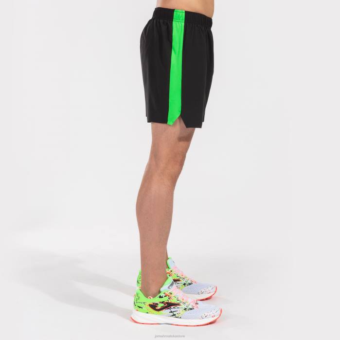 hr Joma kratke hlače elite vii crna fluorescentno zelena 6FVN4361 muškarci