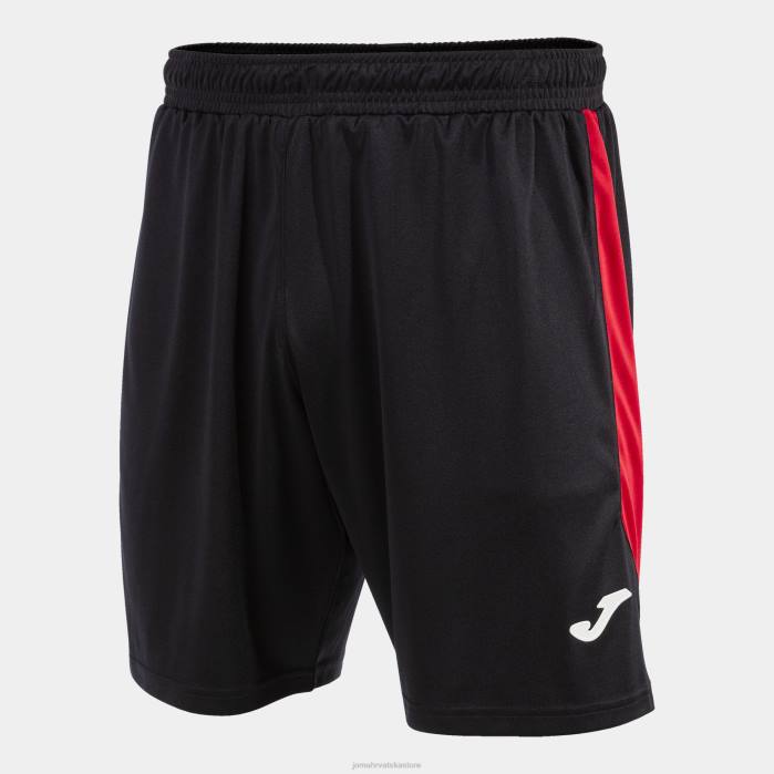 hr Joma kratke hlače glasgow crno crvena 6FVN4641 muškarci