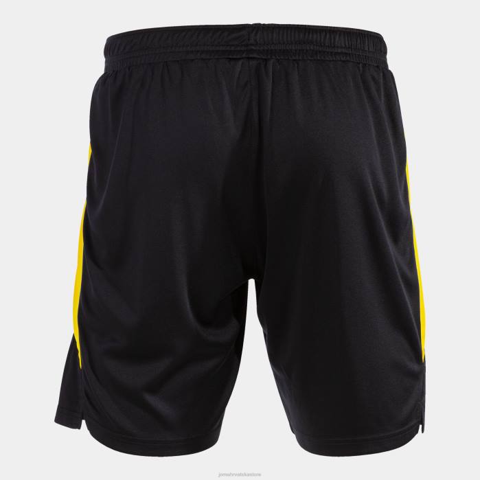 hr Joma kratke hlače glasgow crno žuta 6FVN1560 muškarci
