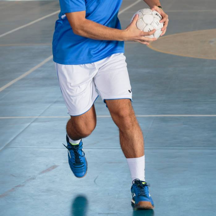 hr Joma liga kratkih hlača bijela kraljevsko plava 6FVN4391 muškarci