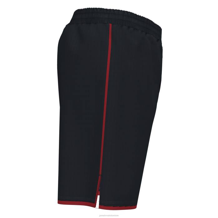 hr Joma liga kratkih hlača crno crvena 6FVN65 muškarci