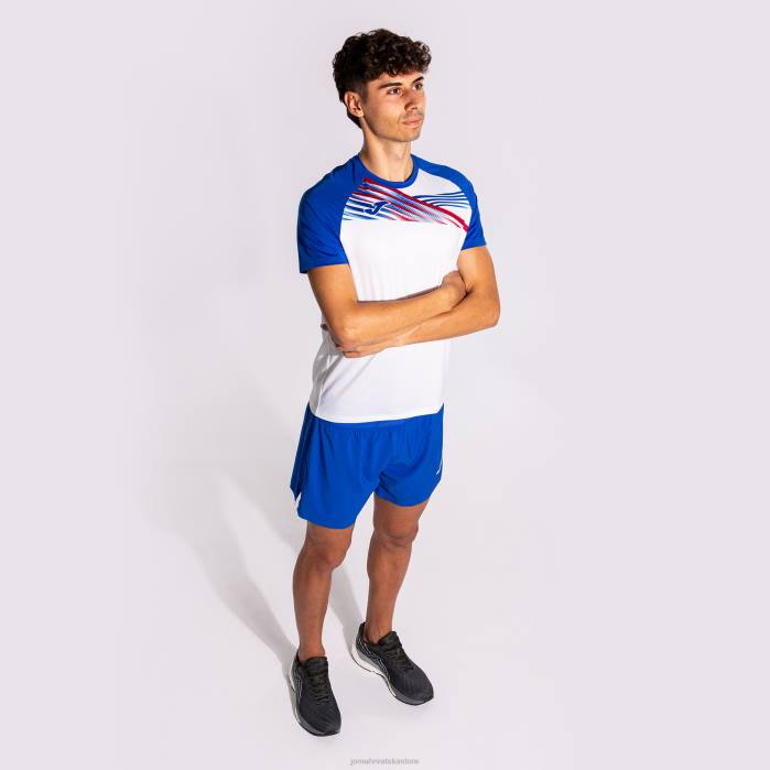 hr Joma košulja kratki rukav elite x bijela kraljevsko plava 6FVN639 muškarci
