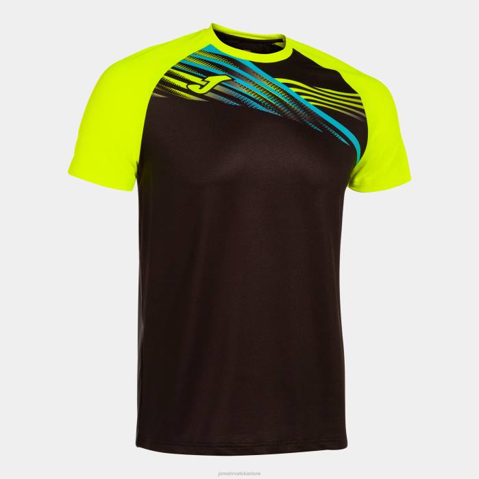 hr Joma košulja kratki rukav elite x crno fluorescentno žuto 6FVN3203 muškarci