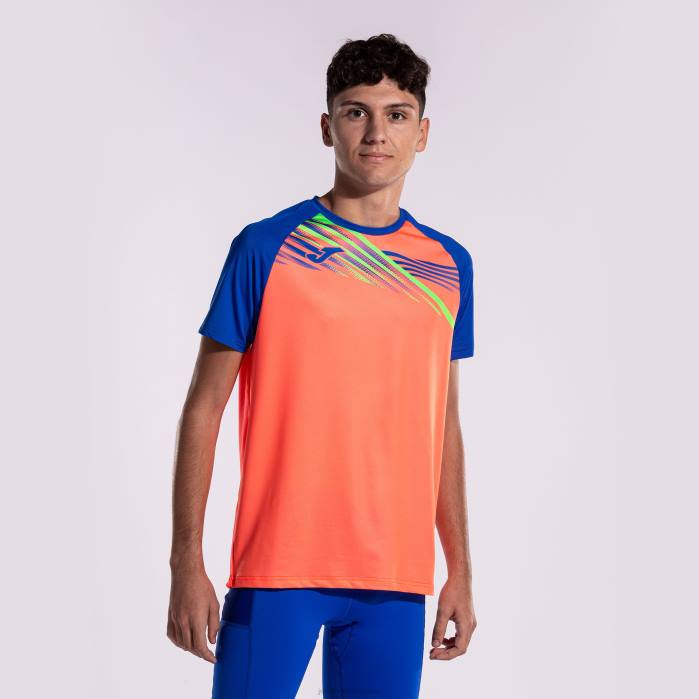 hr Joma košulja kratki rukav elite x fluorescentni koralj kraljevsko plava 6FVN587 muškarci