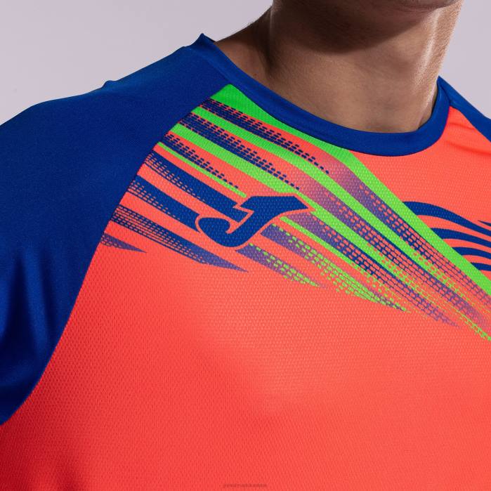 hr Joma košulja kratki rukav elite x fluorescentni koralj kraljevsko plava 6FVN587 muškarci