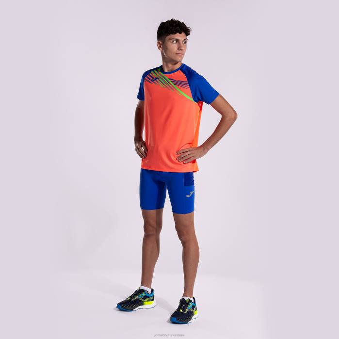 hr Joma košulja kratki rukav elite x fluorescentni koralj kraljevsko plava 6FVN587 muškarci