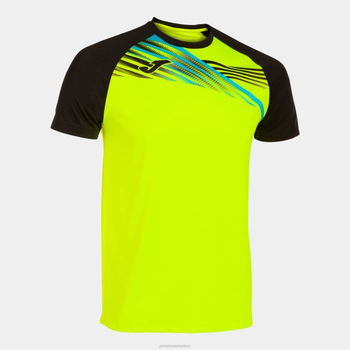 hr Joma košulja kratki rukav elite x fluorescentno žuto crna 6FVN896 muškarci