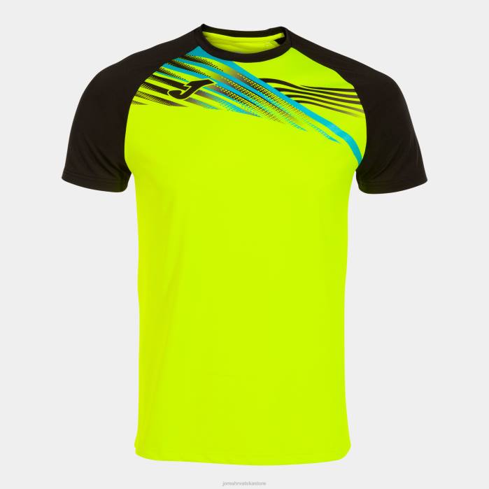 hr Joma košulja kratki rukav elite x fluorescentno žuto crna 6FVN896 muškarci