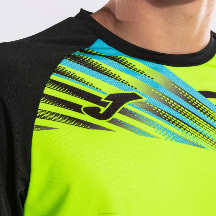 hr Joma košulja kratki rukav elite x fluorescentno žuto crna 6FVN896 muškarci