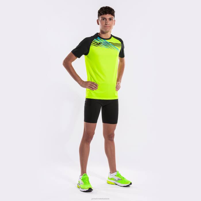 hr Joma košulja kratki rukav elite x fluorescentno žuto crna 6FVN896 muškarci