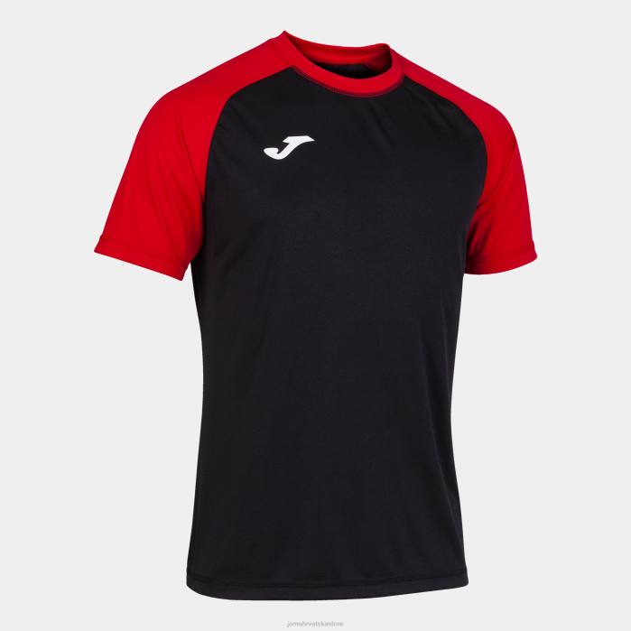 hr Joma košulja kratki rukav timski rad crno crvena 6FVN4306 muškarci