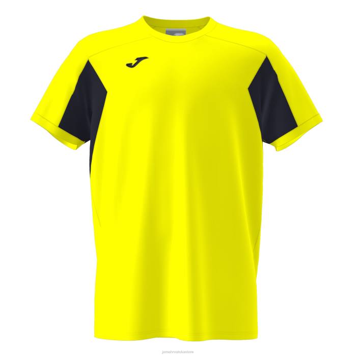 hr Joma košulja kratkih rukava colle fluorescentno žuto crna 6FVN938 muškarci