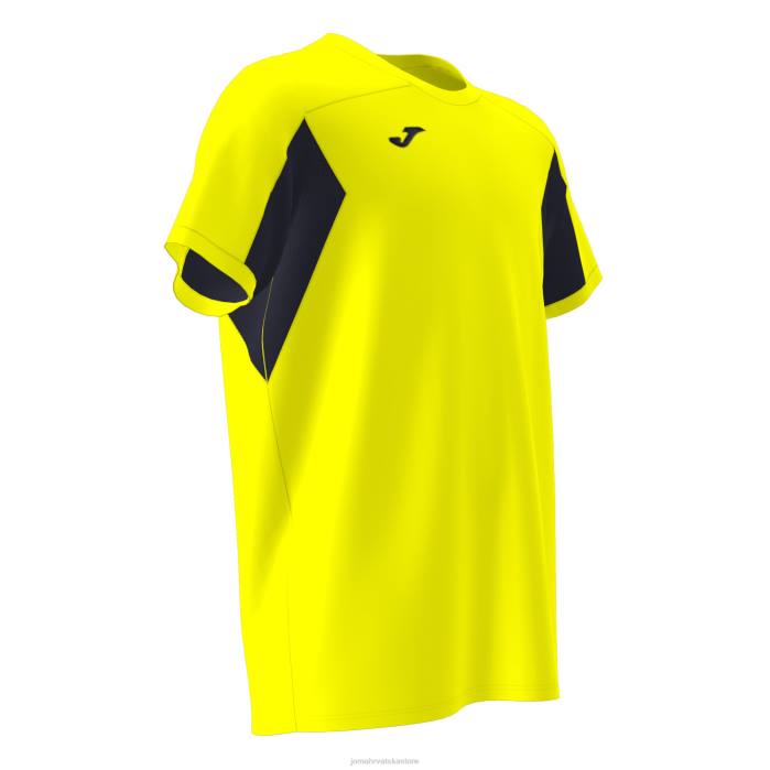 hr Joma košulja kratkih rukava colle fluorescentno žuto crna 6FVN938 muškarci