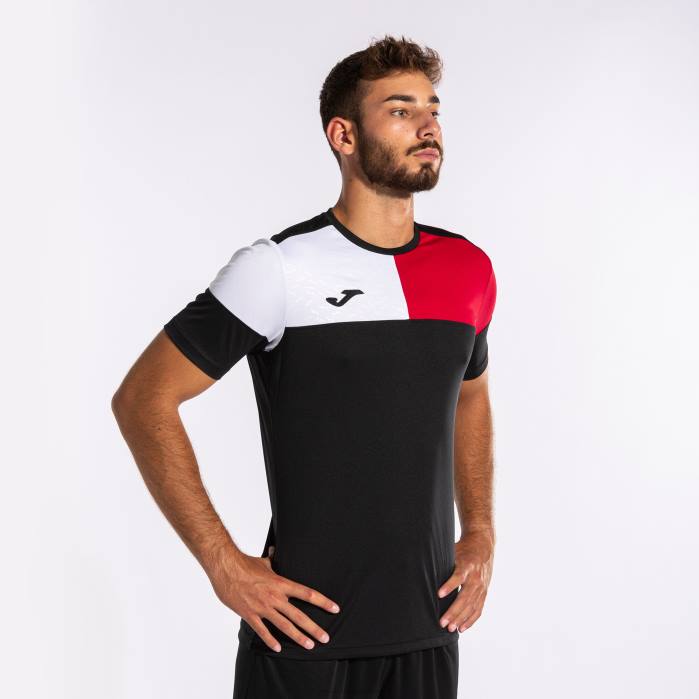 hr Joma košulja kratkih rukava crew v crno crveno bijelo 6FVN4455 muškarci