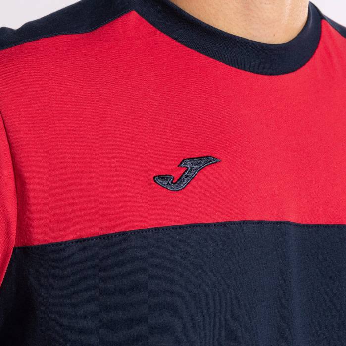 hr Joma košulja kratkih rukava crew v tamnoplava crvena 6FVN381 muškarci