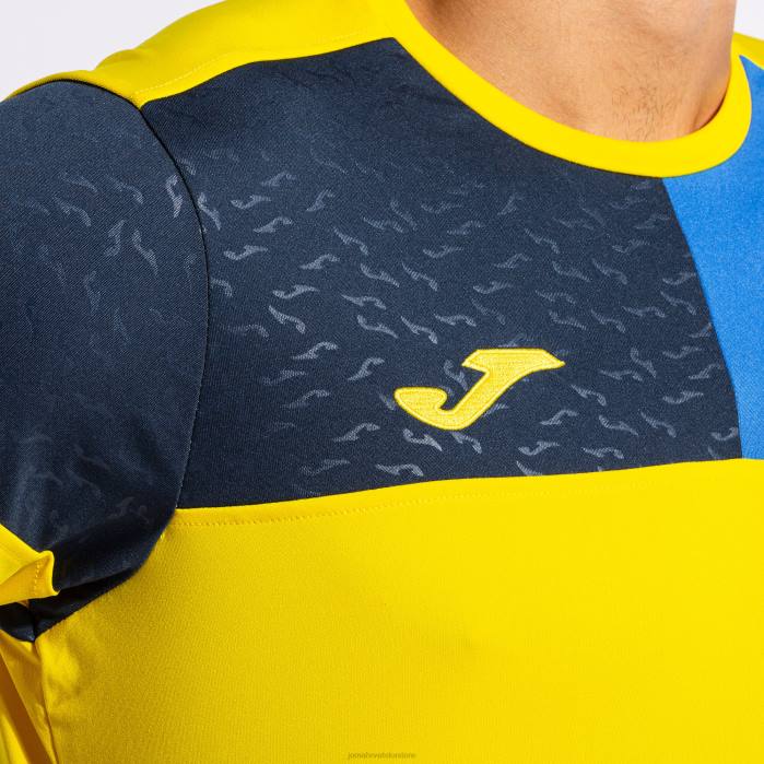 hr Joma košulja kratkih rukava crew v žuta kraljevsko plava tamnoplava 6FVN883 muškarci