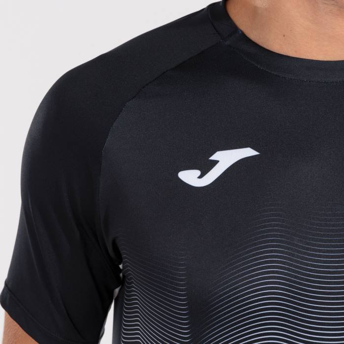 hr Joma košulja kratkih rukava elite vii crna bijela siva 6FVN287 muškarci
