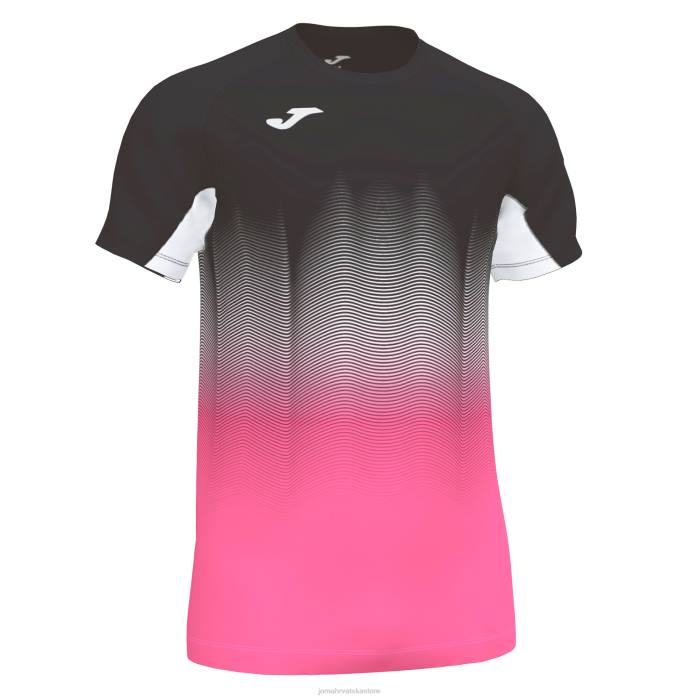 hr Joma košulja kratkih rukava elite vii crno fluorescentno ružičasto bijelo 6FVN2835 muškarci