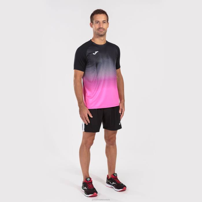 hr Joma košulja kratkih rukava elite vii crno fluorescentno ružičasto bijelo 6FVN2835 muškarci