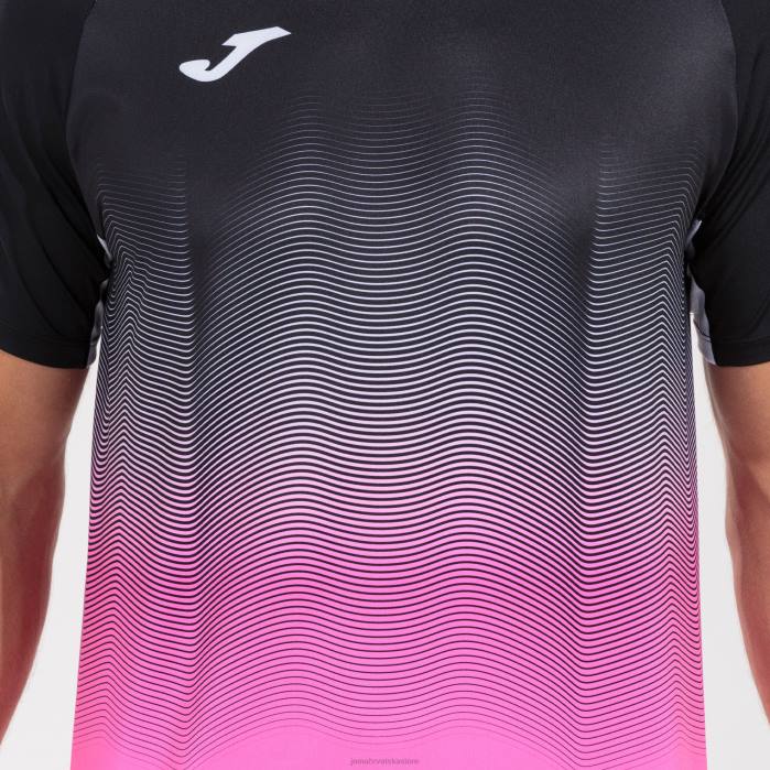 hr Joma košulja kratkih rukava elite vii crno fluorescentno ružičasto bijelo 6FVN2835 muškarci