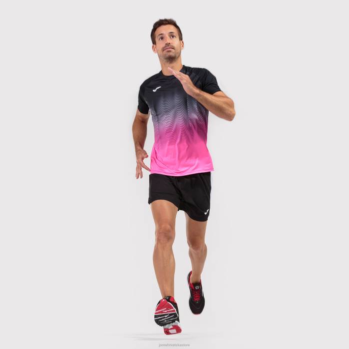 hr Joma košulja kratkih rukava elite vii crno fluorescentno ružičasto bijelo 6FVN2835 muškarci